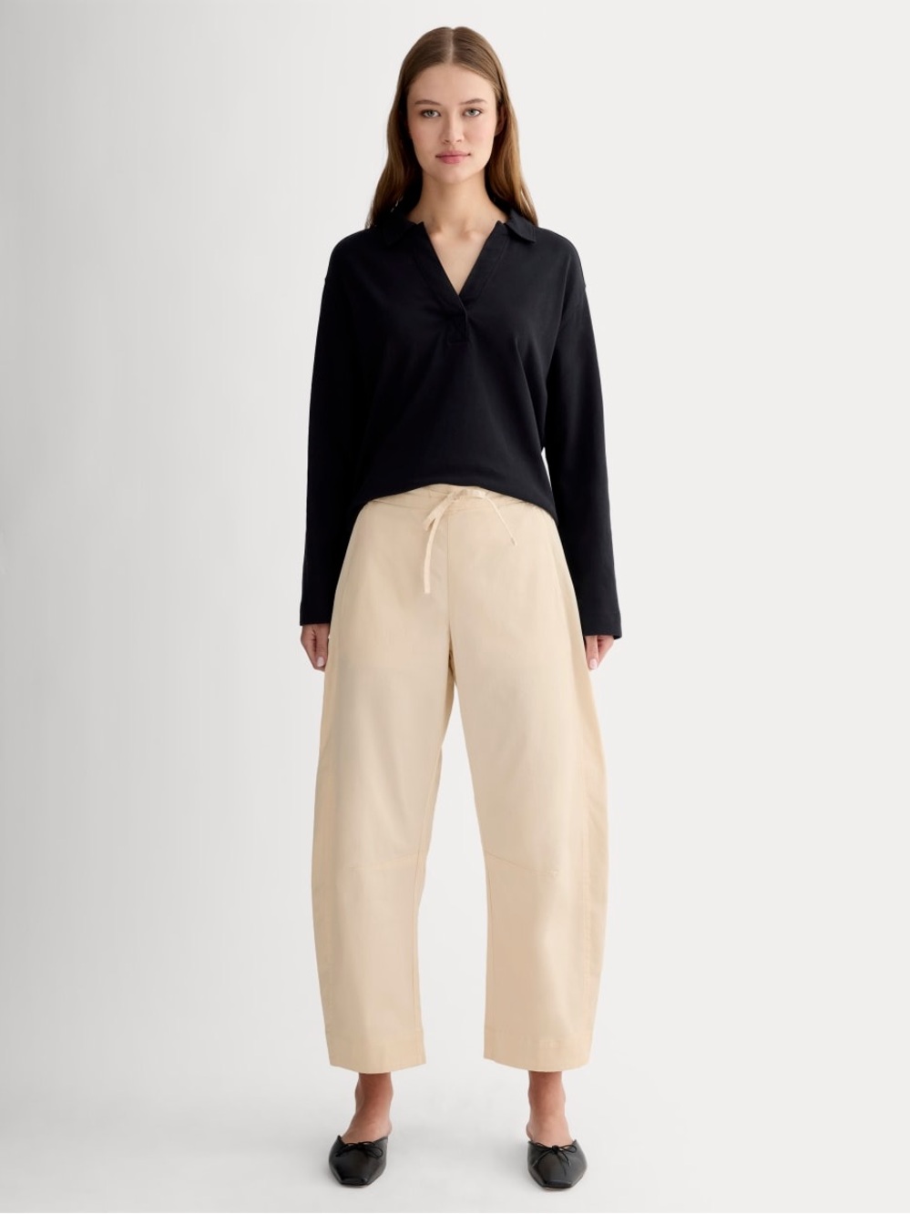 New Everlane THE EASY BARREL PANT Canvas Size S